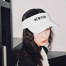 아트박스/위드마켓 뉴욕 스포츠 썬캡(화이트)