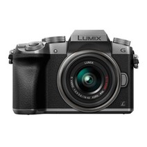 Panasonic 파나소닉 Lumix DMC-G7 렌즈가 포함된 카메라 번들, Silver_14-42mm