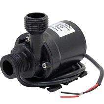 가압펌프 초저소음 dc 12v 홈 800lh 휴대용 브러시리스 모터 잠수정 워터 펌프 5m 냉각 시스템 분수 히터 미니, 검은색
