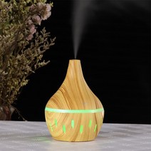 차량용미세먼지공기청정기 스마트 USB 300ml 아로마 가습기 테라피 우드 그레인 전기 에센셜 오일 디퓨저, 07 light wood grain