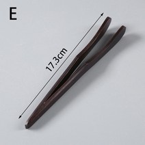 다기 세트 나무 차 도구 족집게 베이컨 클립 샐러드 음식 토스트 벤드 스트레이트 주방 천연 용품 액세서리, 05 E