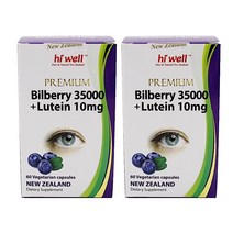 하이웰 빌베리 Bilberry 35000 루테인 10mg 60정 2개