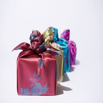 이중 양색단보자기 90cm, 진핑크
