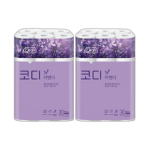 코디 라벤더 파워엠보싱 30m 30롤 x 2팩 (60롤)