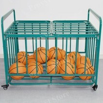 공정리함 체육관공정리함 볼캐리어 공정리 공보관함 농구공보관함, 블루폴딩볼카트