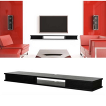 선반여왕 1200 벽걸이tv선반 오픈가능한 미디어선반, 블랙