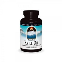 Source Naturals ArcticPure 크릴 오일 1000mcg 심장 뇌 및 PMS를 위한 프리미엄 오메가-3 - 30 소프트젤, 30 Softgels