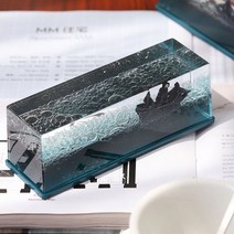 물멍 차량 자동차 대시보드 파도 블랙펄 장식 뒤집어지지 않는 배모형, 뒤집어지지않는배_타이나틱