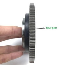 자전거 모터 키트 전기 부품 메인 기어 베어링 포함 중앙 중간 스트레이트 치아 헬리컬, Spur Gear