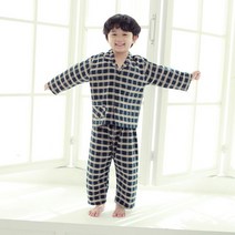 브랜드없음 쁘띠쁘랑 남아동 순면 트윌 9부 잠옷 세트(GM21976)