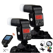 카메라후레쉬 Godox TTL HSS 2000mAh 리튬 이온 배터리 스피드라이트 송신기 후지필름 카메라 후지용 V350F, 2.2xV350F add Xpro-F