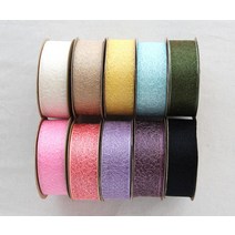 C292 메쉬오간디 리본공예 포장 리본, 블랙1(Black)