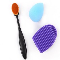 HY 메이크업도구 세트 퍼프 브러쉬 세척판 메이크업브러시 파운데이션퍼프