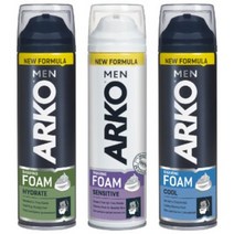아르코맨 쉐이빙폼 3개 세트 200ml x 3개, 쿨링효과3개, 선택없음