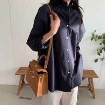 프리루즈셔츠 루즈핏 바이오 워싱 코튼롱남방 블라우스 럭키룸