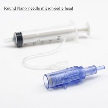 Microneedle 카트리지 스탬프 히드라 인젝터 더마 펜 나노 메조테라피 펜 메조건 휴대용 스마트 인젝터 펜, 06 10pcs round, 06 10pcs round