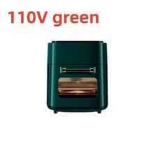 led스팀에어프라이어 대용량 20리터 220V/ 110V 15L 스마트 에어 프라이어 3 층 전기 무연 오븐 오일 프리, 05 110V green_01 미국