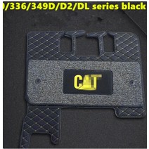 굴삭기 CAT 312 D2 운전실 발 패드 이중층 품질 바닥 고무 페달 가죽 매트, 01 육군 녹색, 1개