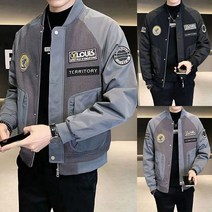 POMTOR 남성 카고 루즈핏 점퍼 야구복