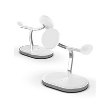 가성비 아트뮤3in1 애플 MFM 인증 맥세이프 고속 무선 충전기 MC310, 3in1맥세이프충전기 MC310화이트