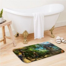 디즈니 체셔 고양이 이상한 나라의 앨리스 욕실 매트 미끄럼방지 세탁실 세탁 장식 발코니 거실 모던, A3_100X150cm