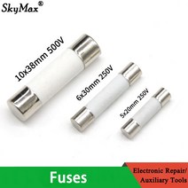10Pcs 블 5x20mm 6x30mm 10x38mm 퓨즈 튜브 250/500V 0.5 1 2 3 4 5 6 8 10 15 16 20 32A, [01] 10Pcs, [10] 15 A, [02] 6 x 30mm 250V
