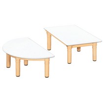 [동화오피스] 삼성교구 낱개 백색책상 29cm / 유치원 어린이집 책상, 사각
