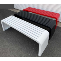 야외 옥외용 벤치 의자 야구장 철제 평벤치 3인벤치, 1.8m 길이 40cm 너비 45cm 높이검정