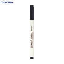 문화 네임펜 볼펜 검은색 4개입, 단품, 기본