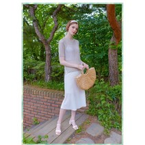 [홈쇼핑 땡처리] 스팽글 여름반팔니트 3종 + 1종 이너탑 세트