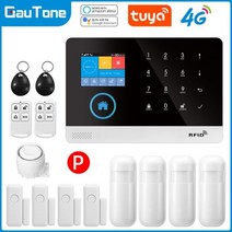 Gautone PG103 4G Wifi 경보 시스템 Tuya 433MHz 무선 도난 보안 홈 알람 스마트 라이프 앱 제어 알렉사와 함께 작동, 중국, 미국 플러그, p