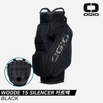 [캘러웨이코리아정품]2023 오지오 우드E 15 사일런서(WOODE 15 SILENCER) 15WAY 카트백[BLACK][남여공용], 블랙, 옵션:블랙