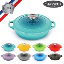 [차세르] 프리미엄 무쇠주물 전골냄비 20cm 색상선택가능, 색상:보라보라, 상세 설명 참조