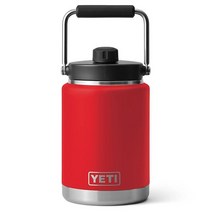 YETI Rambler 하프 갤런(1.9L) 저그 진공 단열 스테인리스 스틸 MagCap 포함 알파인 옐로우508491, Rescue Red