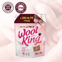 [ 피부자극테스트완료 ] 무궁화 울 세제의 왕 울킹 중성세제 1.8L 실크 순면 울 헹굼제, 1.8L x 3개