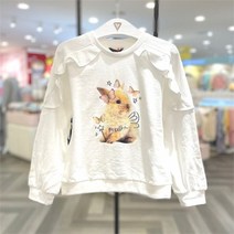 게스키즈 NC12 바니 프릴 돌먼 티 G17KAT050-W1