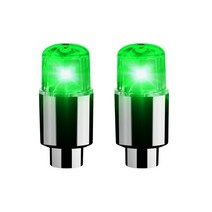 자동차 휠 라이트 led LED 자전거 타이어 밸브 캡 조명 2 개 스마트 감지 밸브 캡 전기 자전거 조명, 03 green