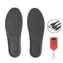 방열 충전식 가열 안창 USB 무선 리모컨 온도 조절 가능 신발 밑창 캠핑 사냥 하이킹 스키용, 4.GRAY - 35-38
