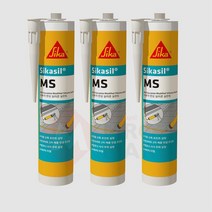 건물 빌딩 옥상바닥 실내외 방수용 실리콘 실란트 300ml 베란다, MS 변성실리콘 회색 300ml