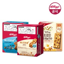 켈로그 크런치넛 에너지바 12개 골라담기 외 다크초코&씨솔트 그래놀라 프로틴바 아몬드바, 그래놀라바 고소한맛 12개