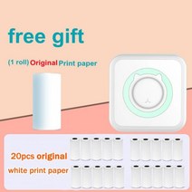 네임 스티커 휴대용 라벨 기계 프린터 포켓 열전사 미니 무선 연결 200 사진 메모 목록 인쇄 사무실, Green set-4