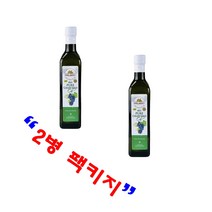 압착 포도씨유 비정제 포도씨오일 팜투마켓 500ml, 2병