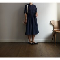 (네츄럴원피스)co 바스락한 느낌이 좋은 코튼ops 미시원피스 맘드레스 빈티지스타일