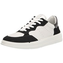 ECCO 남성용 소프트 X 레트로 스니커즈 시라화이트블랙