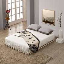 키즈아이랜드 침대프레임 매트리스깔판 저상형패밀리받침대수퍼싱글 109x199x3cm, 원목깔판