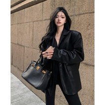 가죽 트위드 가을 라이더 여성 자켓 점퍼 상견례 봄