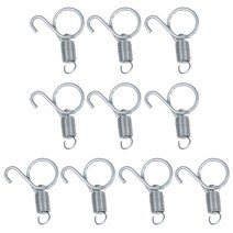 토끼 케이지용 스프링 10 팩 래치 도어 와이어 클립 스냅 2 가지 크기, s