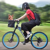 5kg이하 강아지 산책가방 자전거 브라켓 원터치 탈부착 방수 펫 바구니 앞가방