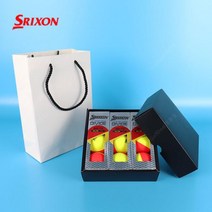 스릭슨 골프공 스릭슨 디바이드 Q스타 반반볼, 오렌지_옐로우-2줄_6구_