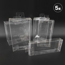 PVC 투명 사각 케이스 5호 벌크포장 선물포장 박스, 이지아트프로덕션 본상품선택